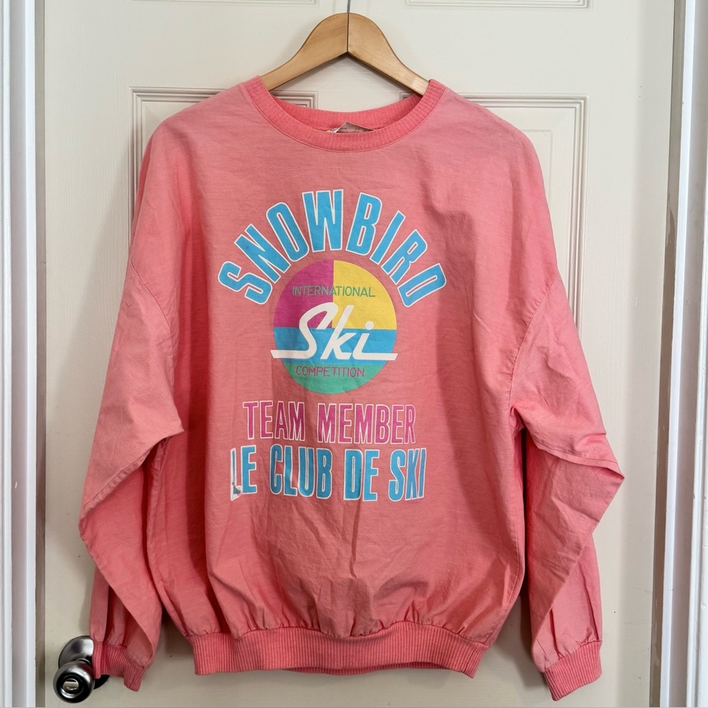 Vintage 80s *RARE* Snowbird Ski Competition Long Sleeve T-Shirt Size L
